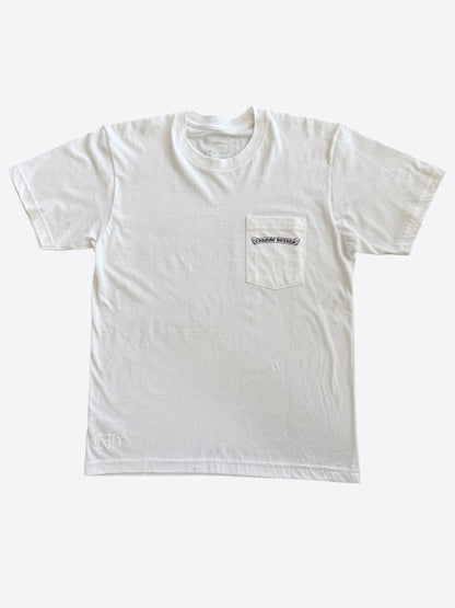 Chrome Hearts White & Black Scroll Logo T-Shirt