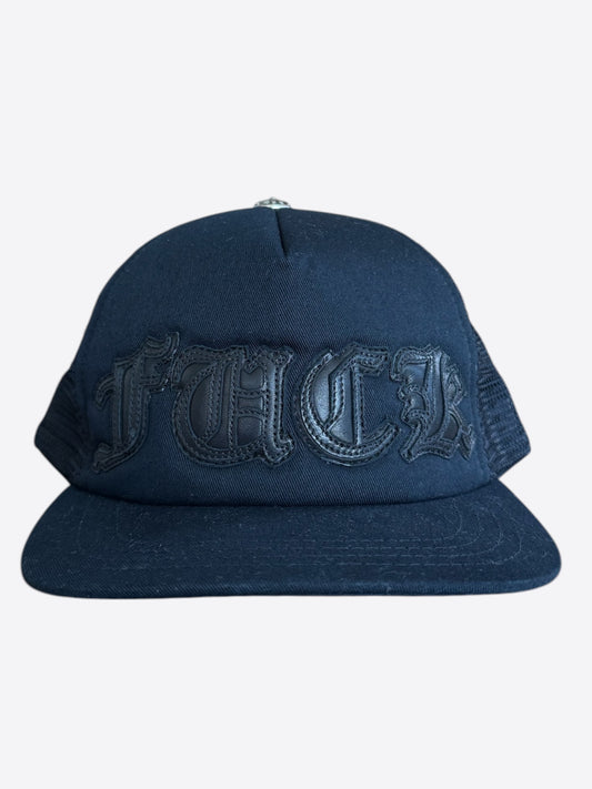 Chrome Hearts Black F*** Patch Trucker Hat