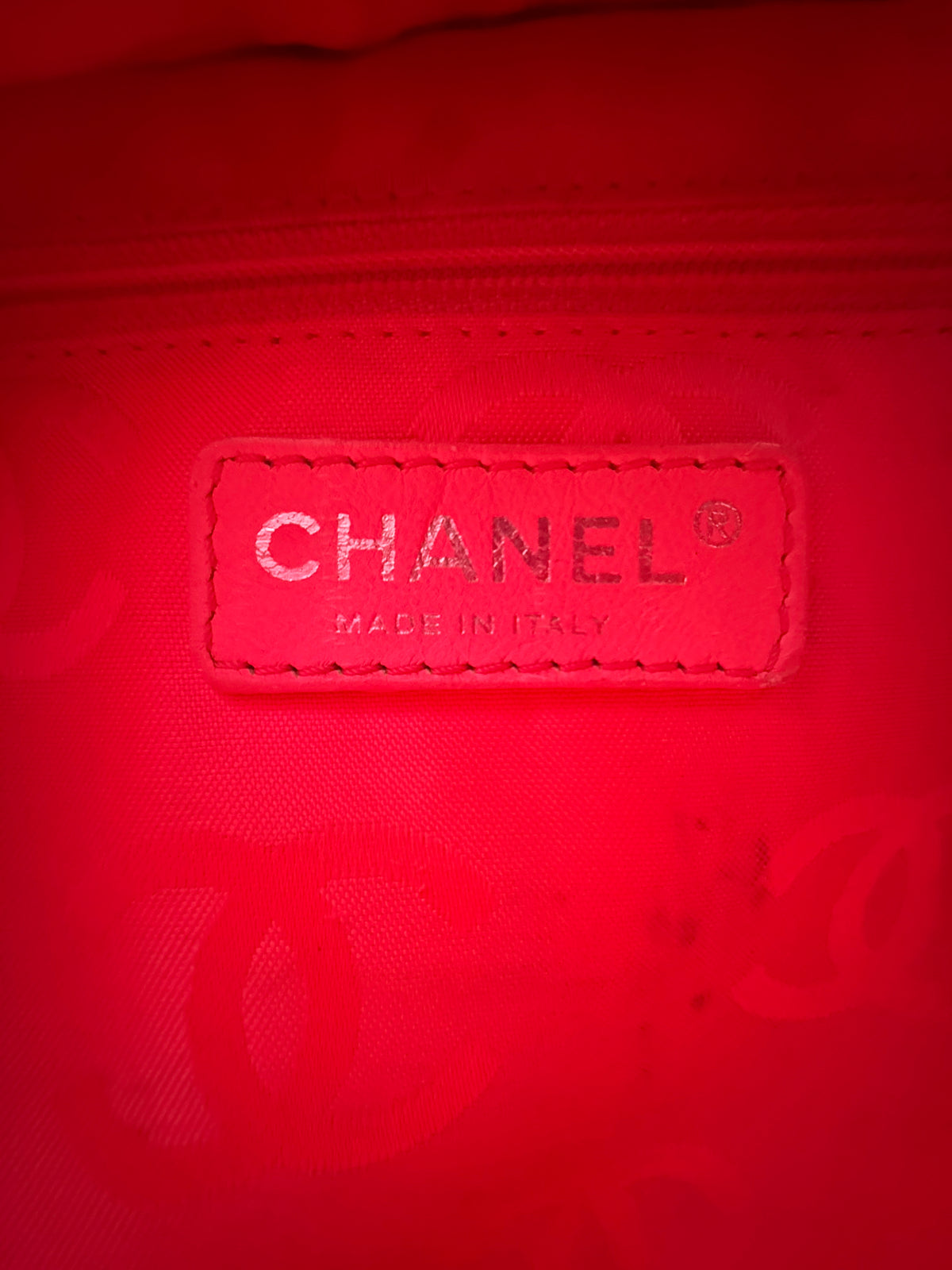 Chanel White & Black Quilted Ligne Cambon Tote Bag