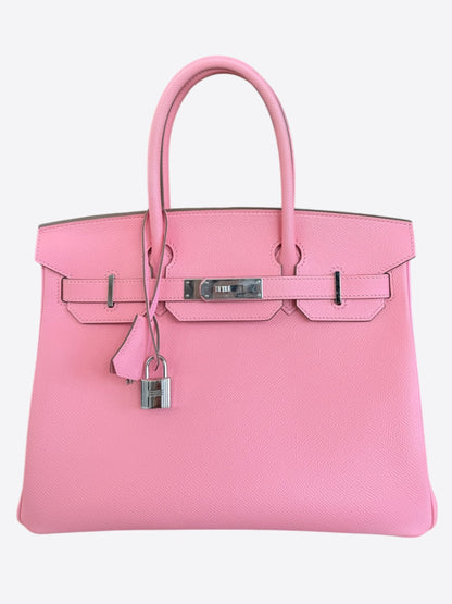 Hermes Bubblegum Pink Epsom & Palladium Hardware Birkin 30