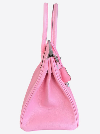 Hermes Bubblegum Pink Epsom & Palladium Hardware Birkin 30