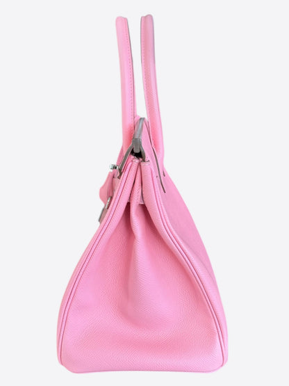 Hermes Bubblegum Pink Epsom & Palladium Hardware Birkin 30