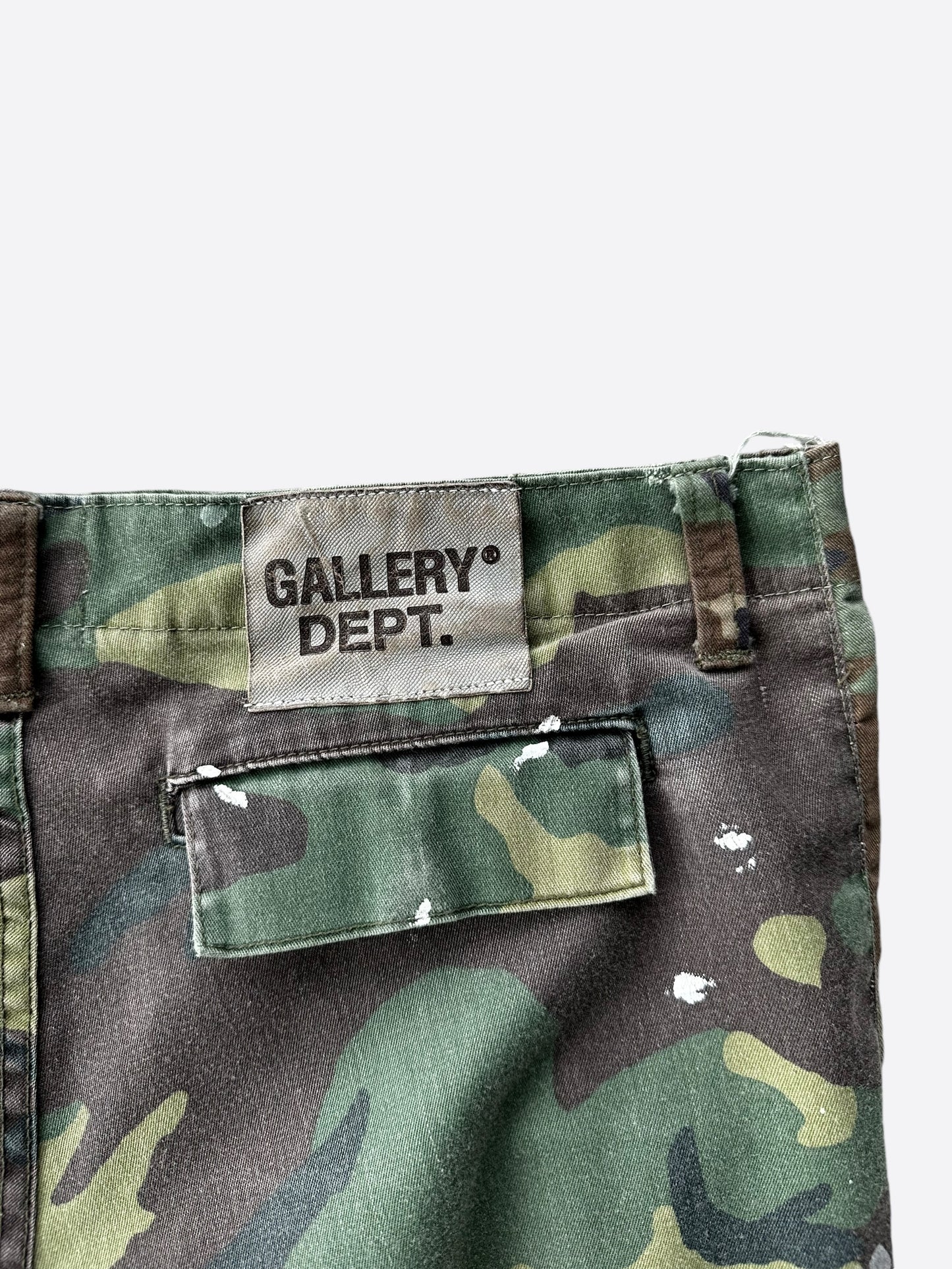 Gallery Dept Camouflage Paint Splatter Flare Cargo Pants