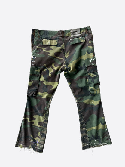 Gallery Dept Camouflage Paint Splatter Flare Cargo Pants