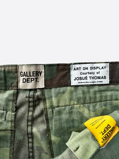 Gallery Dept Camouflage Paint Splatter Flare Cargo Pants