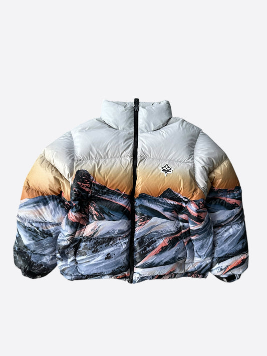 Louis Vuitton Mountain Print Puffer Women's Jacket