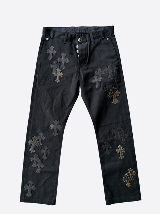 Chrome Hearts Black Camouflage Cross Patch Chino Pants