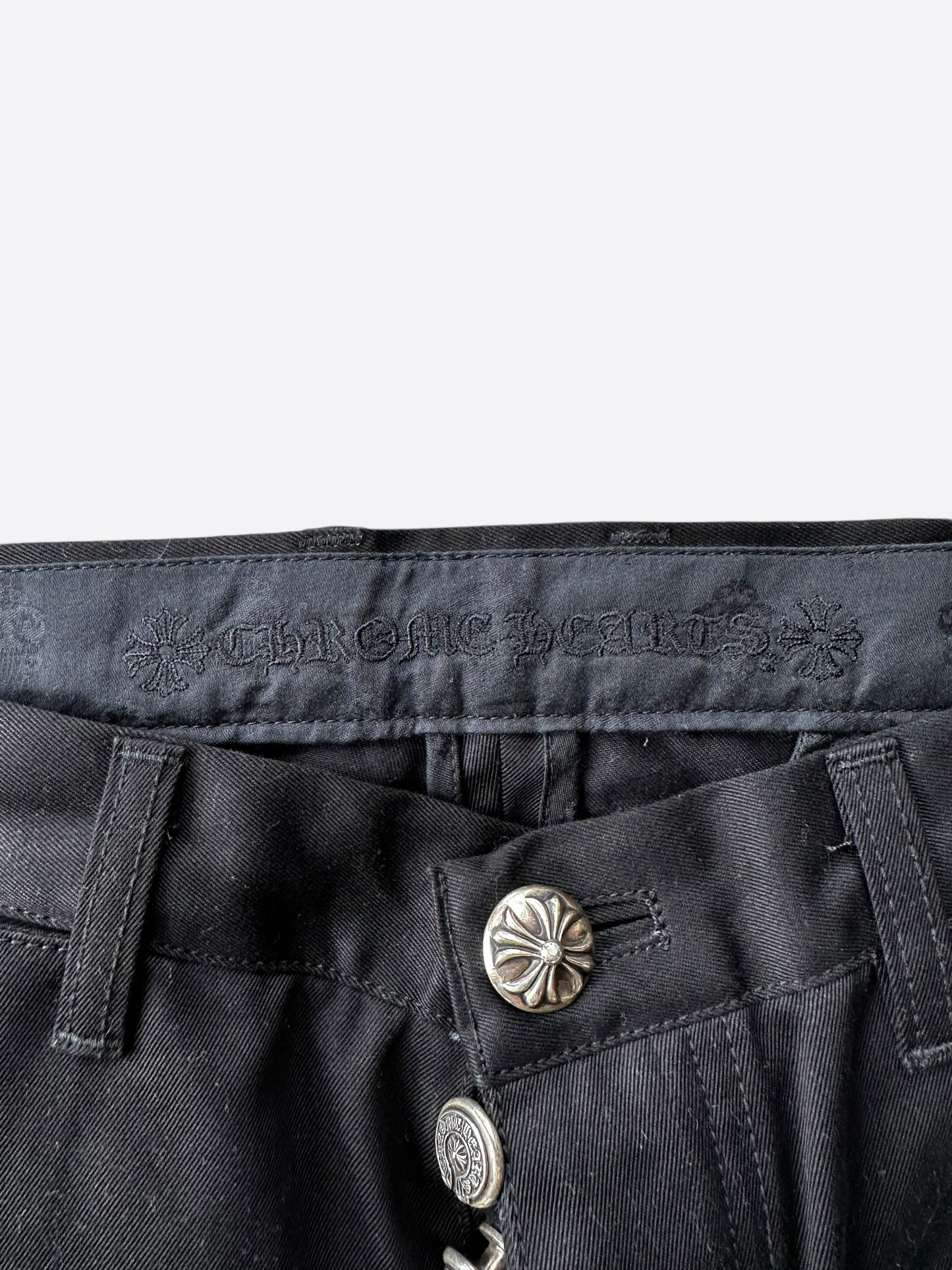 Chrome Hearts Black Camouflage Cross Patch Chino pants