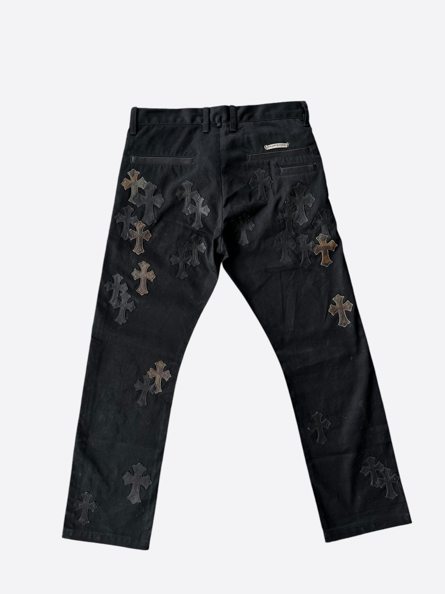 Chrome Hearts Black Camouflage Cross Patch Chino pants