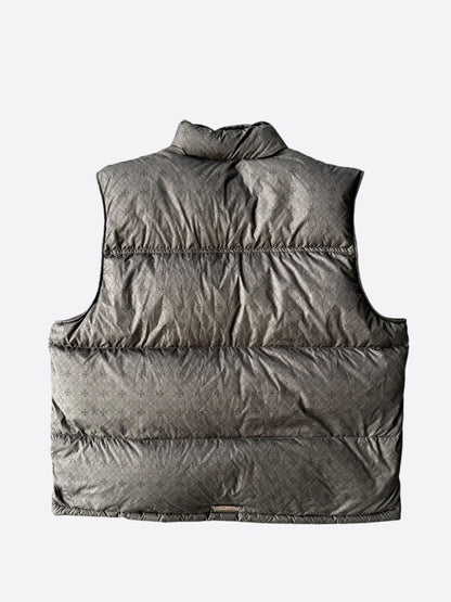 Chrome Hearts Olive Cross Jacquard Puffer Vest