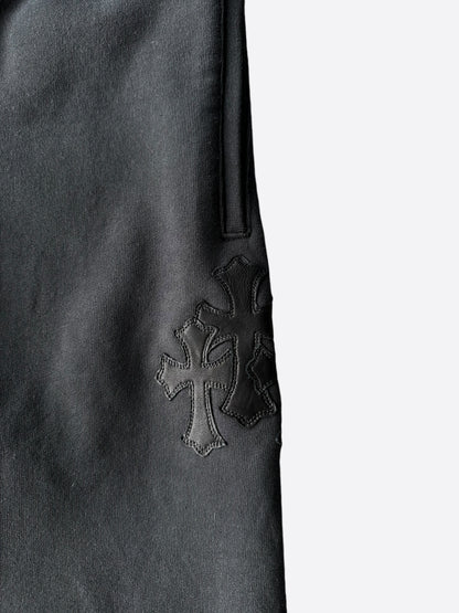 Chrome Hearts Black Triple Cross Patch Paper Jam Sweatpants