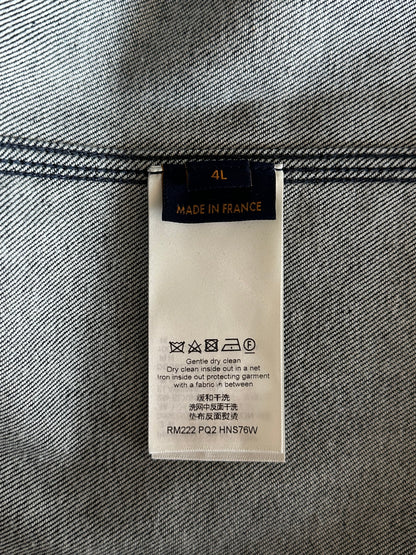 Louis Vuitton Blue Checkered Short Sleeve Button Up Shirt