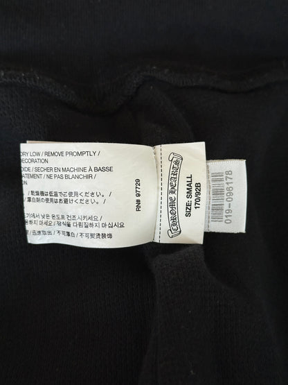 Chrome Hearts Black & White Script Logo Thermal Zip Up Hoodie
