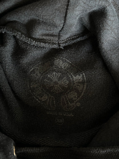 Chrome Hearts Black & White Cross Jacquard Horseshoe Logo Hoodie
