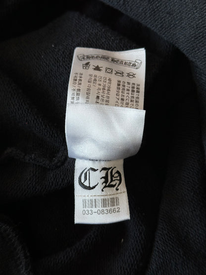 Chrome Hearts Black & White Cross Jacquard Horseshoe Logo Hoodie