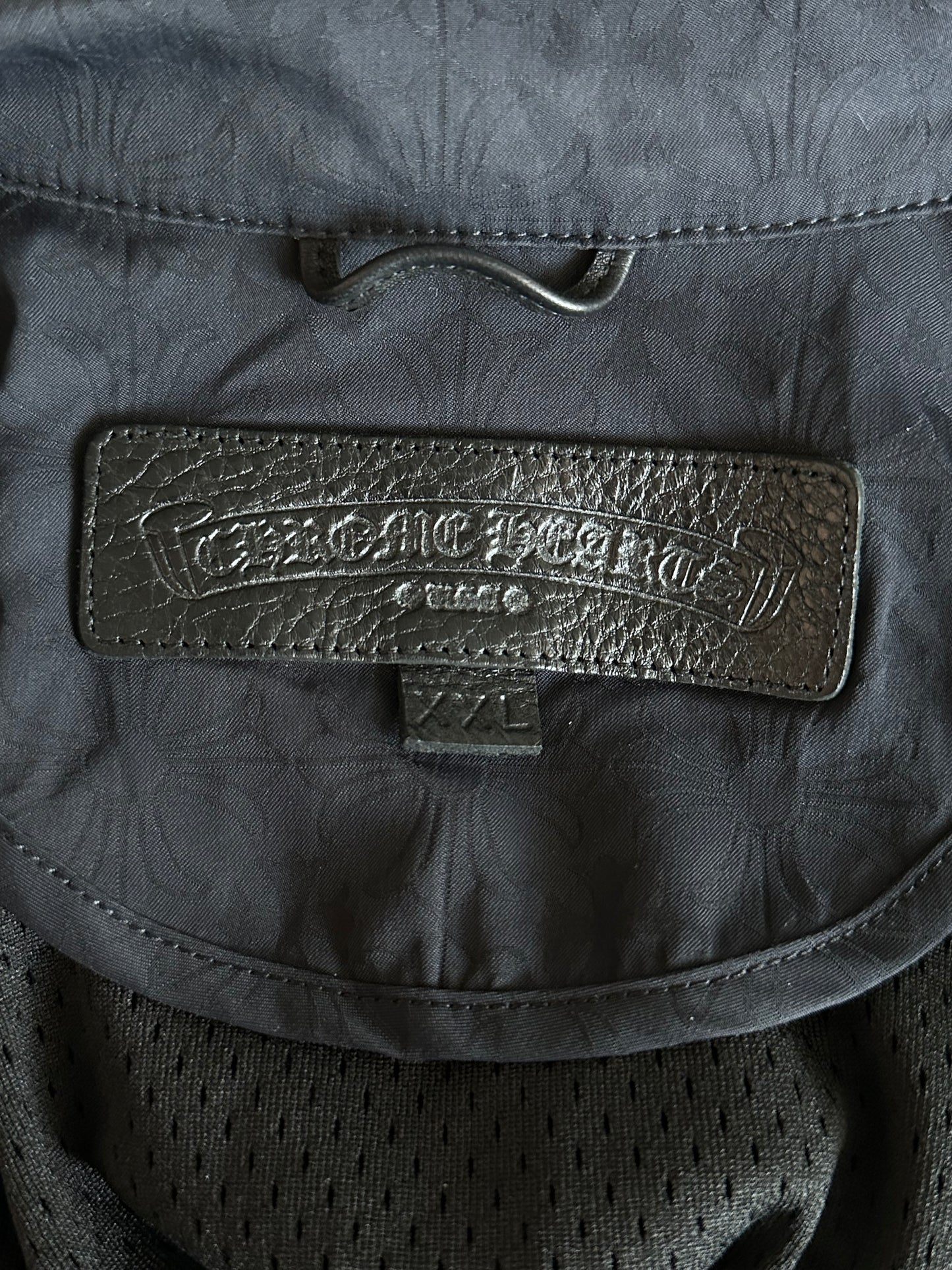 Chrome Hearts Black Cross Jacquard Match Point Windbreaker