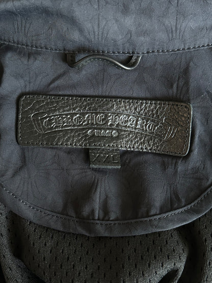Chrome Hearts Black Cross Jacquard Match Point Windbreaker