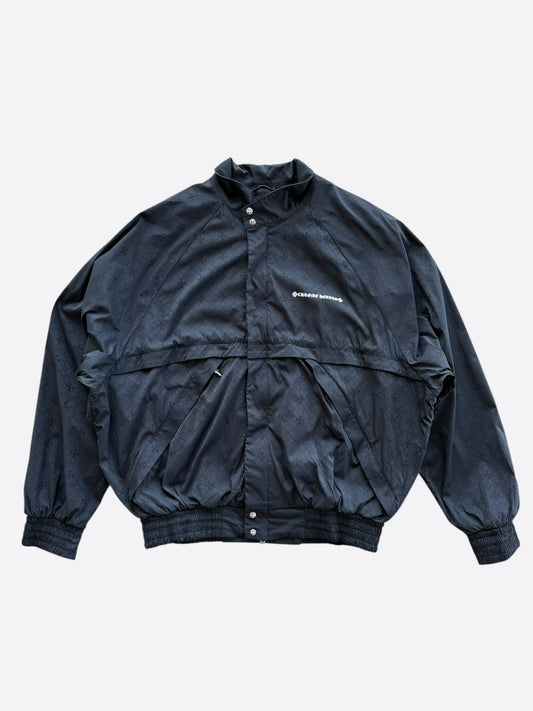Chrome Hearts Black Cross Jacquard Match Point Windbreaker