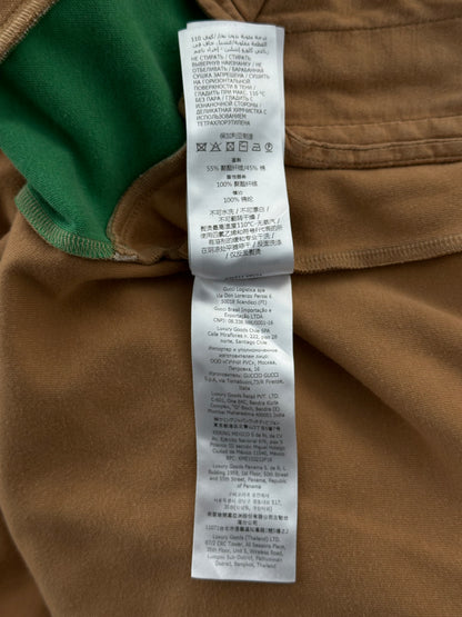 Gucci Tan Monogram Striped Track Jacket
