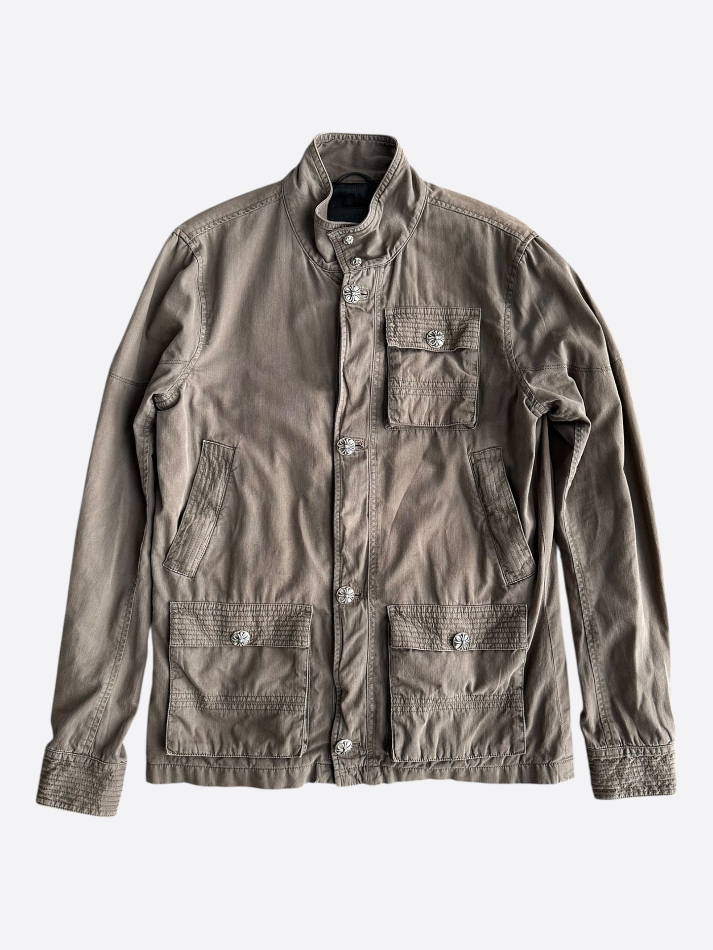 Chrome Hearts Olive Cherry Bomb Military Jacket