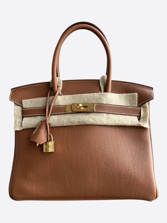 Hermes Gold Togo Birkin 30