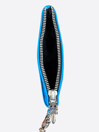 Chrome Hearts Blue Cross Patch Loop Wallet