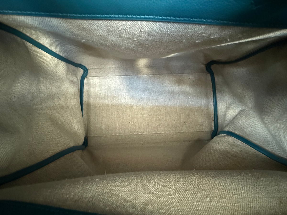 Hermes Blue Togo & Canvas HAC Birkin 40
