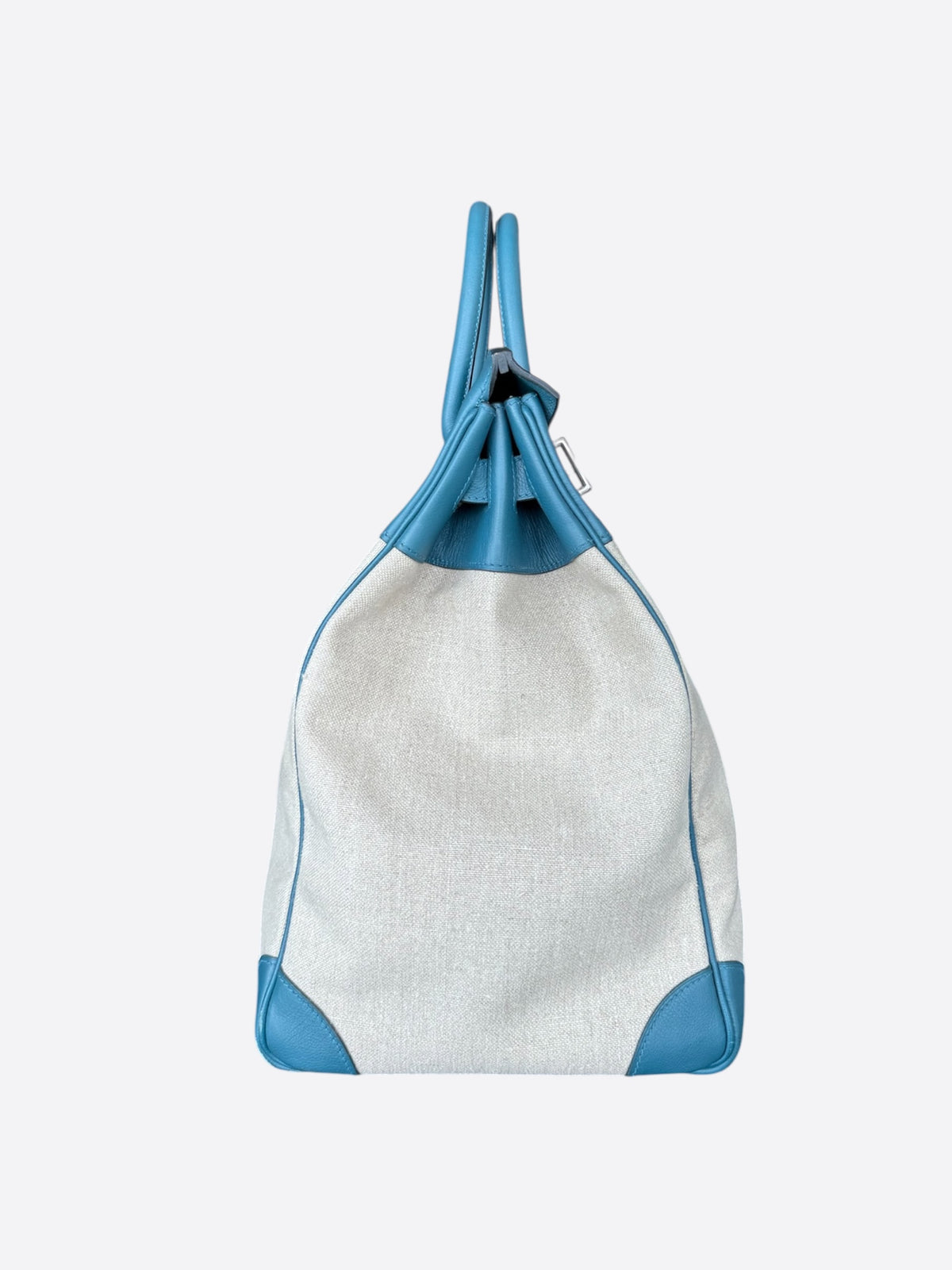 Hermes Blue Togo & Canvas HAC Birkin 40