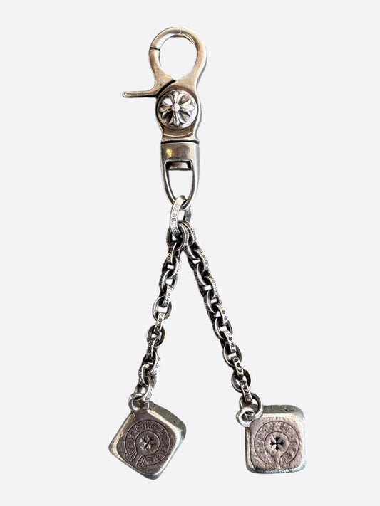 Chrome Hearts Silver Dice Keychain