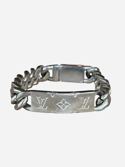 Louis Vuitton Palladium Monogram Cuban Bracelet