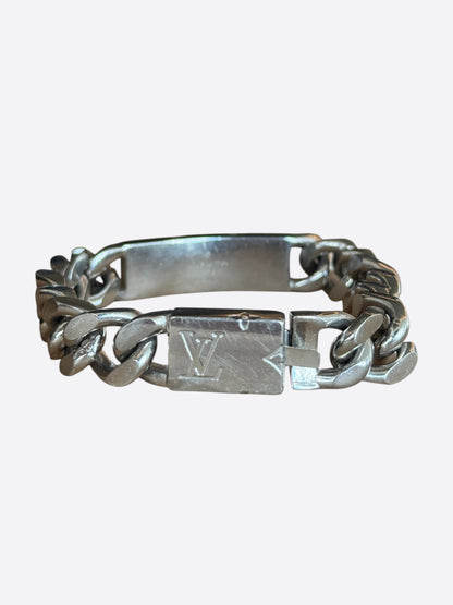 Louis Vuitton Palladium Monogram Cuban Bracelet