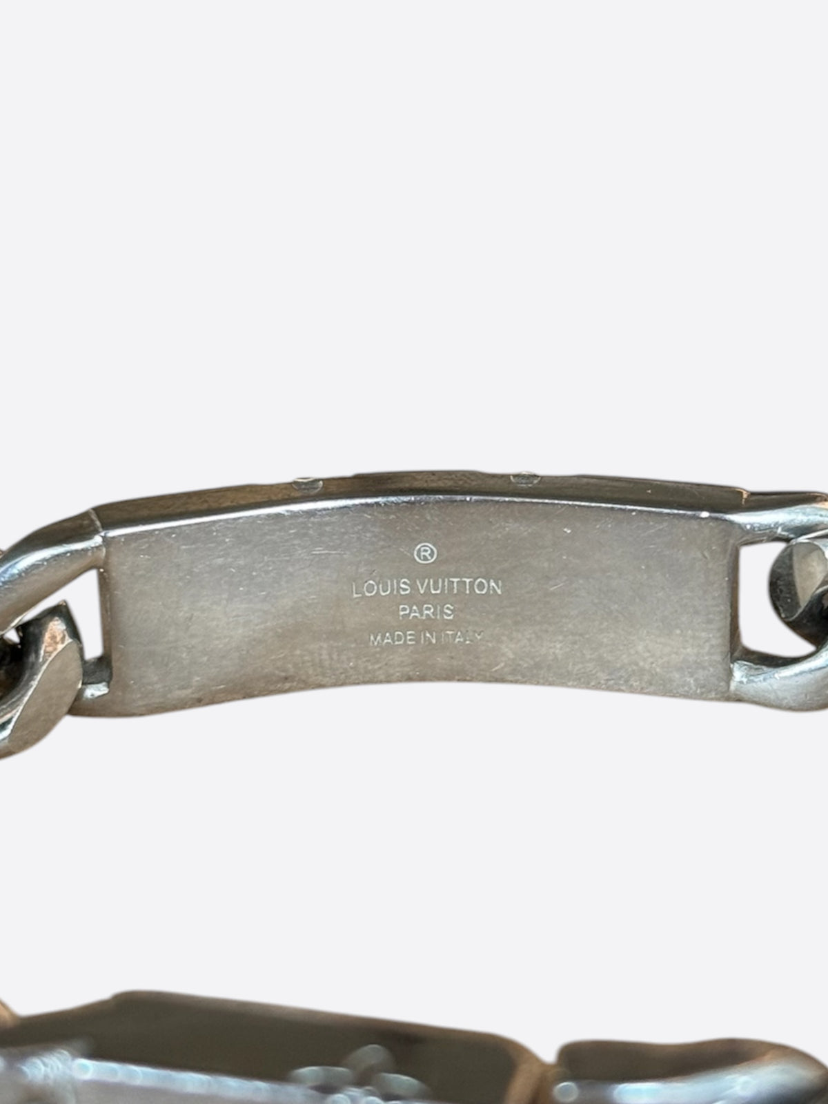 Louis Vuitton Palladium Monogram Cuban Bracelet