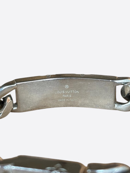Louis Vuitton Palladium Monogram Cuban Bracelet