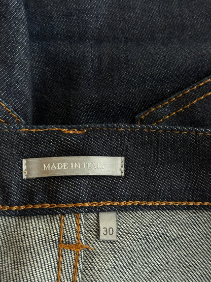 Dior Kaws Dark Blue Embroidered Bee Slim Jeans