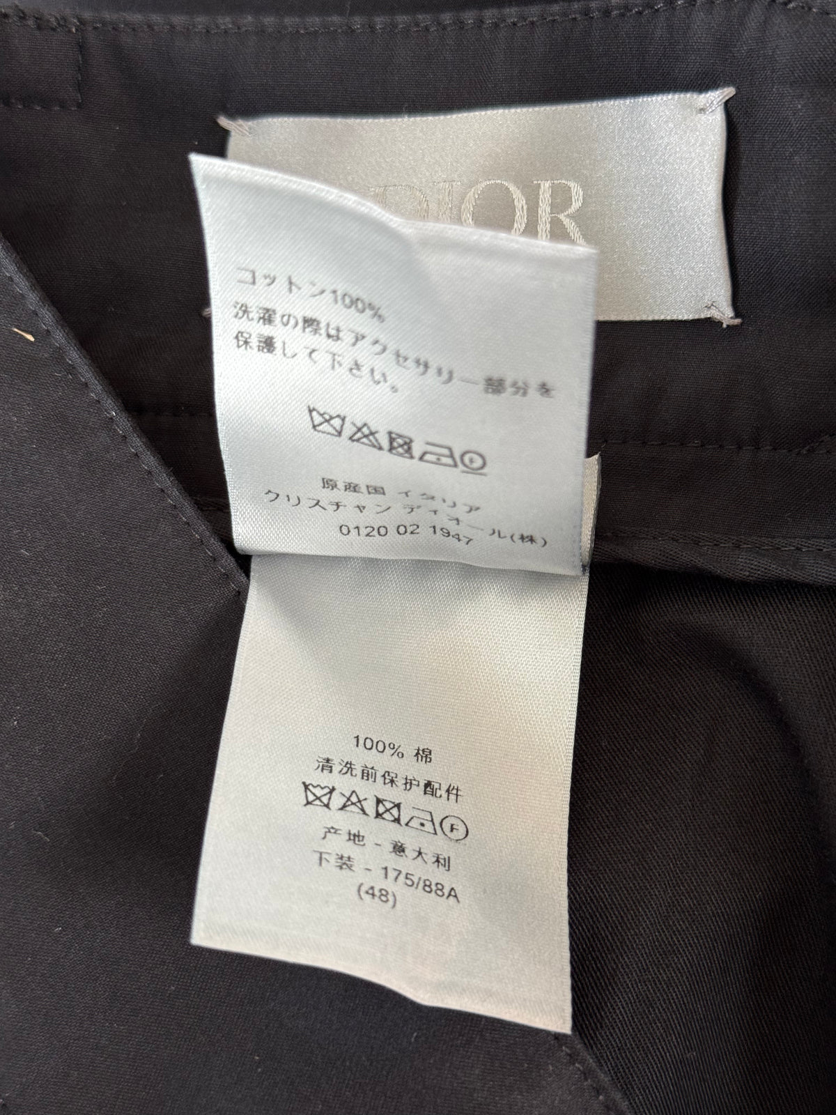Dior Cactus Jack Black Cargo Bermuda Shorts