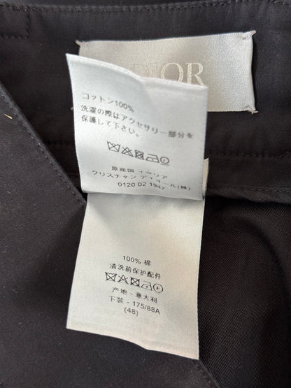 Dior Cactus Jack Black Cargo Bermuda Shorts