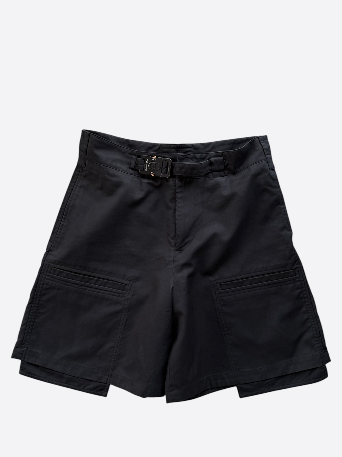 Dior Cactus Jack Black Cargo Bermuda Shorts