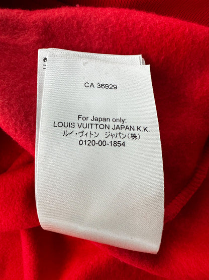 Louis Vuitton Red & Silver Graphic Hoodie