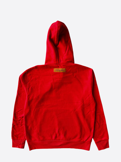 Louis Vuitton Red & Silver Graphic Hoodie