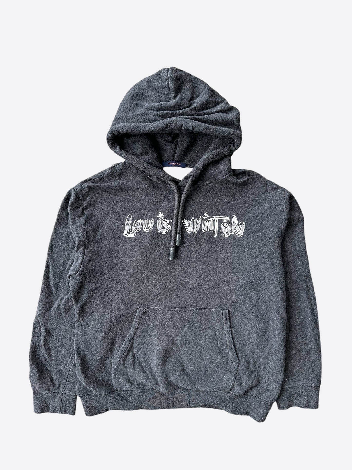 Louis Vuitton Grey & Silver Graphic Hoodie