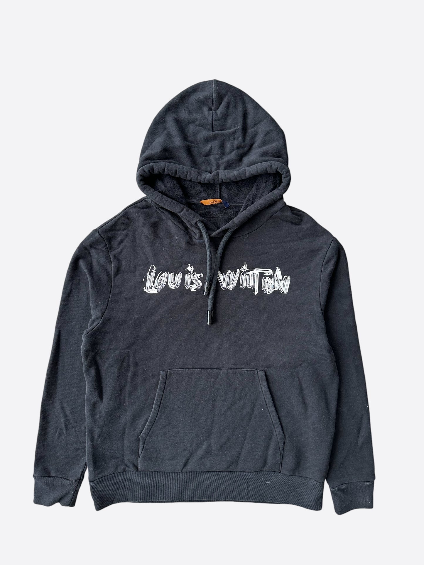 Louis Vuitton Black & Silver Graphic Hoodie