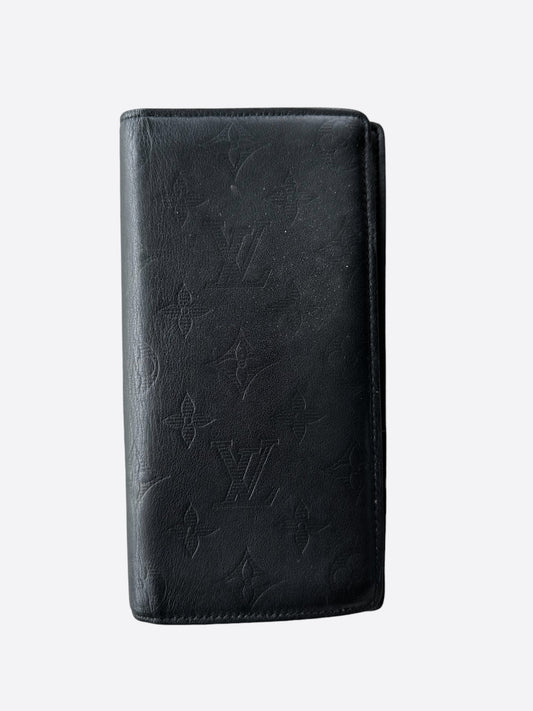 Louis Vuitton Black Shadow Monogram Brazza Wallet