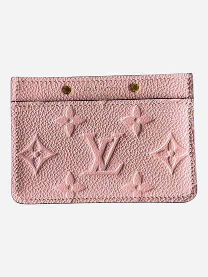 Louis Vuitton Pink Monogram Empreinte Cardholder