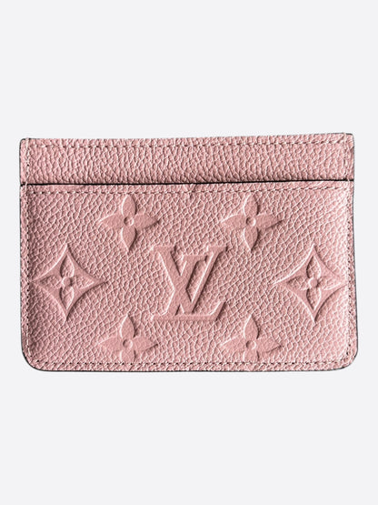 Louis Vuitton Pink Monogram Empreinte Cardholder