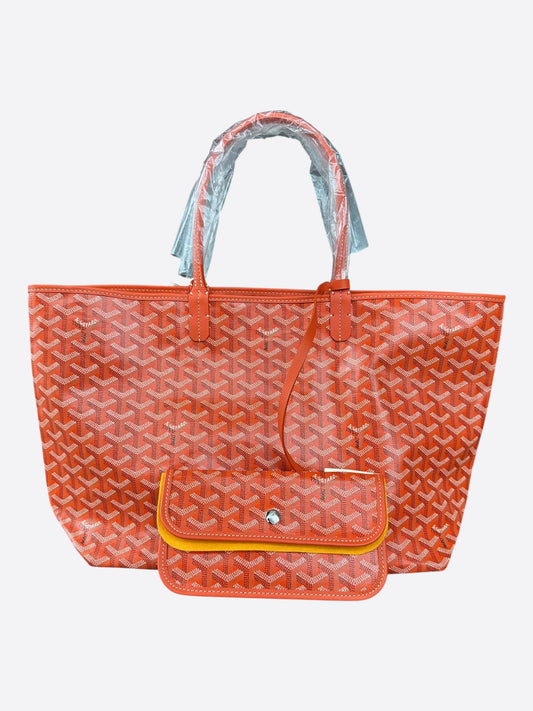 Goyard Orange St. Louis PM Tote Bag