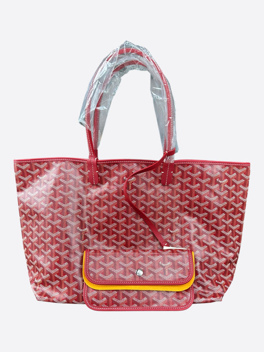 Goyard Red St. Louis Tote Bag