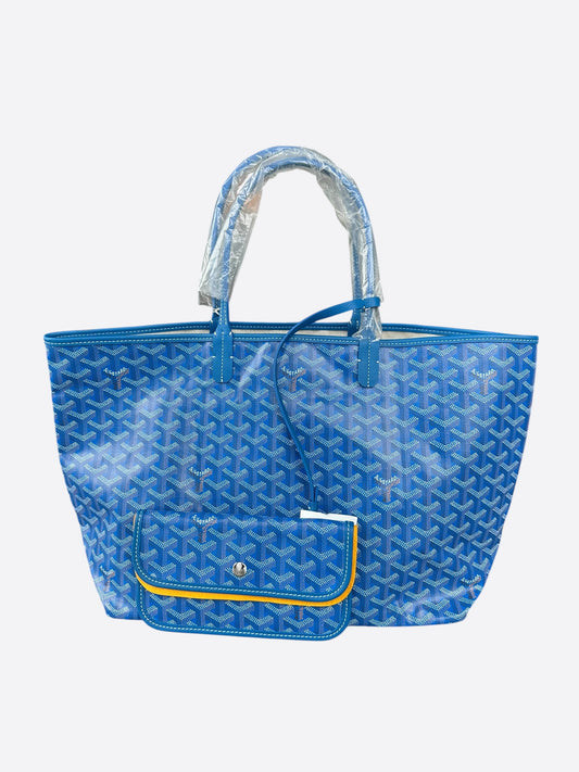 Goyard Blue St. Louis Tote Bag