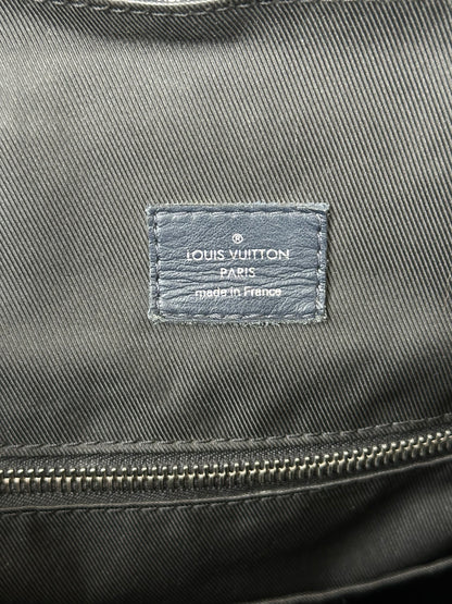 Louis Vuitton Navy Tapestry Monogram Christopher Backpack
