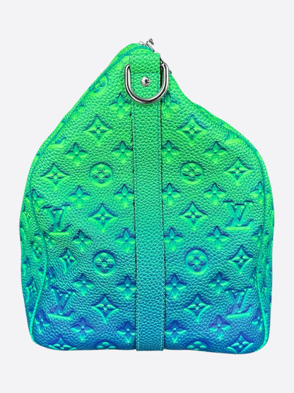 Louis Vuitton Green & Blue Monogram Illusion Keepall 50