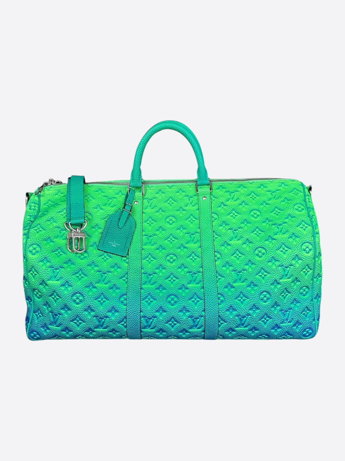 Louis Vuitton Green & Blue Monogram Illusion Keepall 50